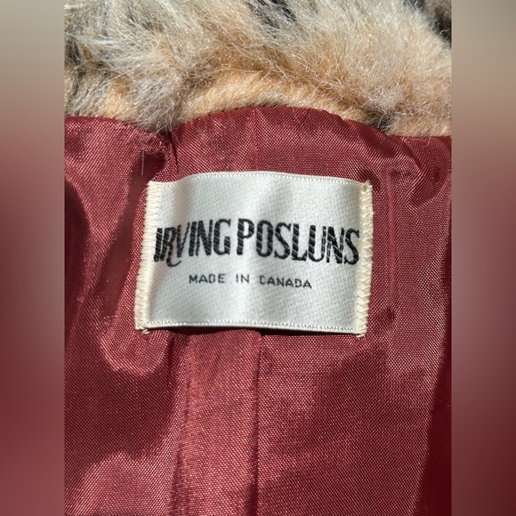💗Vintage💗 Irving Posluns: Women’s Vintage Faux Fur Coat- Size 11-12 - Picture 3 of 14